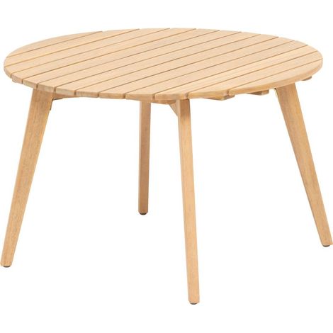 Runder Garten-Beistelltisch OLIVINIA Akazie - 67 x 40 cm - FSC®-zertifiziertes Akazienholz (1/2)