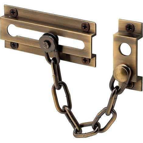 Chaîne de sécurité de porte en laiton massif finition antique-AquaForge