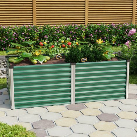 Vitavia Hochbeet "Linus 630", seegras/ alu eloxiert, 188 x 96 x 63 cm (L x B x H) (1/5)