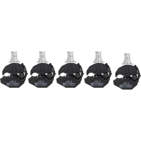 Connecteur de Perçage D'isolation, 5 Pièces, Pince de Perçage sans Pelage, Séparateur de Câble Haute Basse Tension sans Rupture D'isolation, Pince de Perçage 1KV (JJC-1) (1/5)