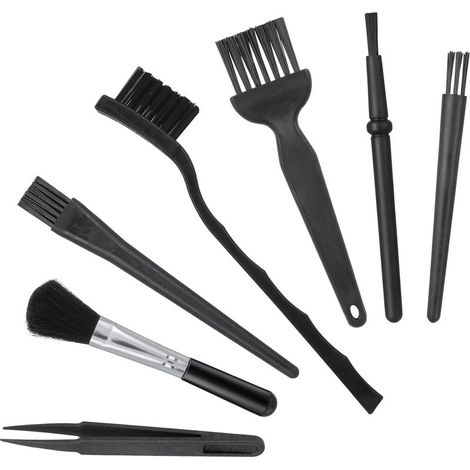 Set di spazzole di pulizia anti-statico 7-in-1, il piccolo spazio del computer portatile tastiera del computer spazzola di pulizia è elettronico non co (1/5)