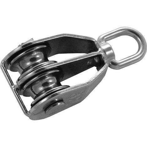 Poulie Double Dériveur Réa 32Mm Inox A4 / Aisi 316
