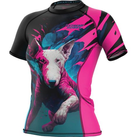 Vivid Butlerier Damen-Rashguard, Größe XS, Kurzarm, schwarz