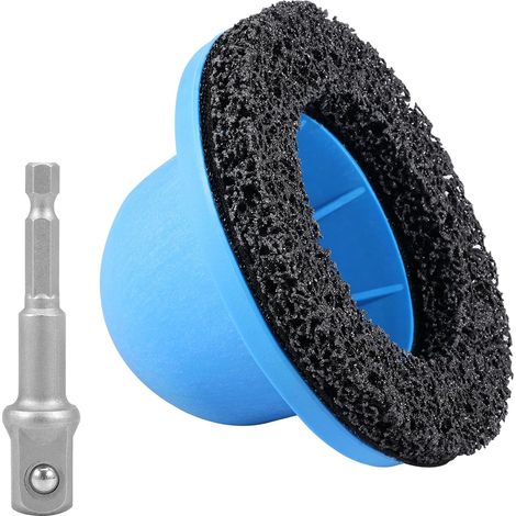 Ponceuse de moyeu de roue - Diamètre intérieur : 90 mm - Diamètre extérieur : 150 mm - Pour attelage de remorque - Avec entraînement 1/2" - Nettoyeur de moyeu de voiture pour changement de jante (1/5)