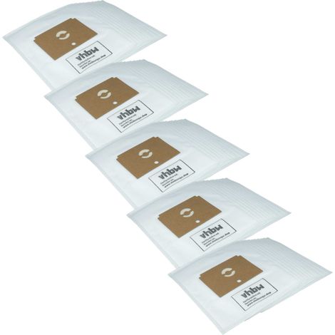 vhbw 50x Sacs remplacement pour Rowenta ZR745, ZR74 pour aspirateur - 29cm x 27cm blanc