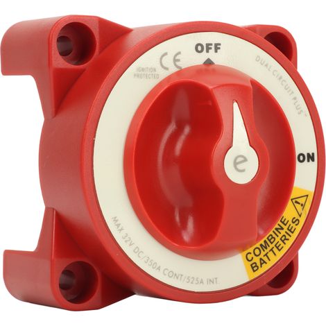 Interrupteur coupe-batterie marine 350 A, robuste, à 4 bornes, pour batteries de camping-car et automobiles 32 V 5511E (1/5)