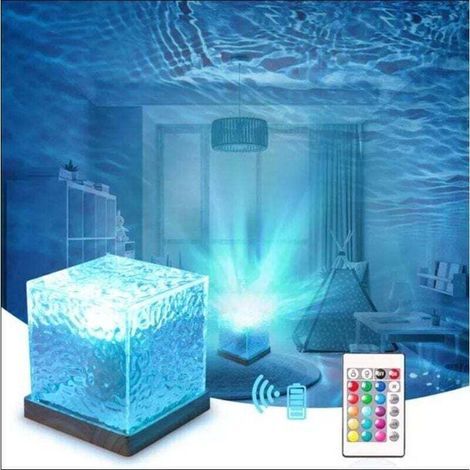 Projecteur LED Effet Vagues Océaniques Lumière RVB Changeante Télécommande Aurore Boréale Décoration Ambiance (1/4)