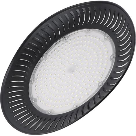 Projecteur LED industriel 14 000 lm, lampe d'atelier idéale pour entrepôt, atelier, usine, garage, grange, 200 W (1/5)
