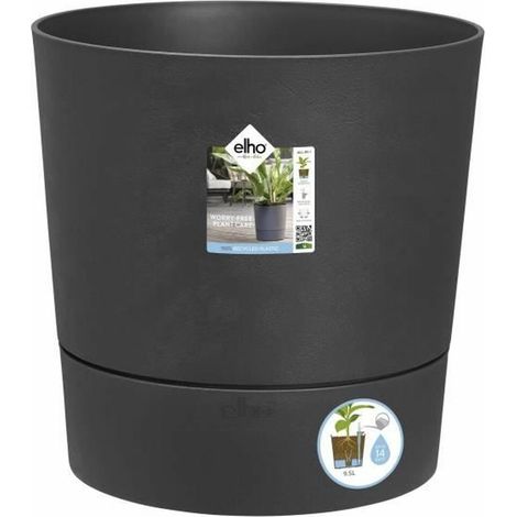 Pot Greensense Aqua Care Rond 43cm Gris Carbón - Elho (1/4)