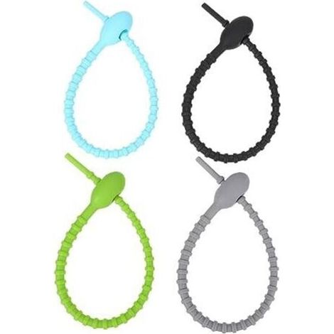 15cm10 Pièces corde alimentaire - Liens pour viande liens alimentaires liens de reliure végétale barbecue attaches de câble réutilisables cordon alimentaire Gel de silice (1/5)