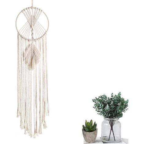 Tapiz tejido a mano Cazador de sueños Colgante de pared boho Decoración de boda Decoración de pared de dormitorio (1/5)