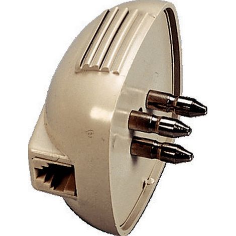 Fme art 22.070 spina tripolare per telefono con presa modulare plug 6/2c (1/2)