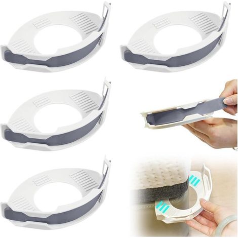 4 Pièces Attache Drap Housse, Bloc Drap Housse an, Maintien Drap Housse, Support de Draps, pour Soutenir et Fixer Les Draps, Convient pour Les Lits Doubles, Simples, Queen, Petits Lits (Gris) (1/4)