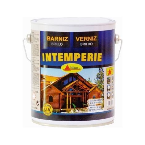 Barniz Madera Intemperie Brillo 4 Lt Abeb106 Promade