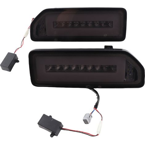 Dynamische LED-Rückleuchten (Paar) mit Rückfahrblinkern und Parkleuchten, kompatibel mit Suzuki Jimny 2019-2020 (rauchfarben). (1/3)