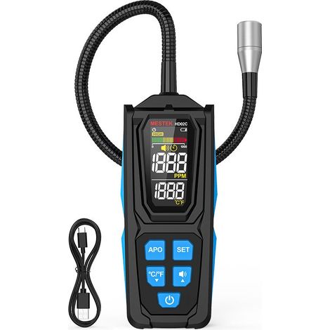 Analyseur de gaz réfrigérant haute précision HD02C, détecteur de fuite de gaz halogène pour climatisation (1/5)