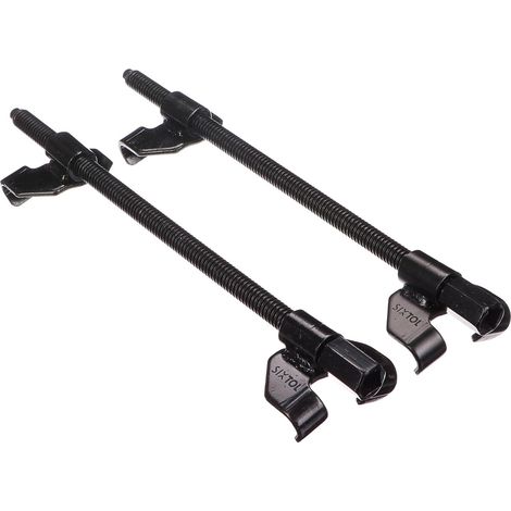 Juego de 2 tensores de muelles para coche - 270 mm - Herramienta de apriete de montaje - Tuning - Bajada de muelles y amortiguadores - Muelle de suspensión - Longitud del muelle para (1/4)
