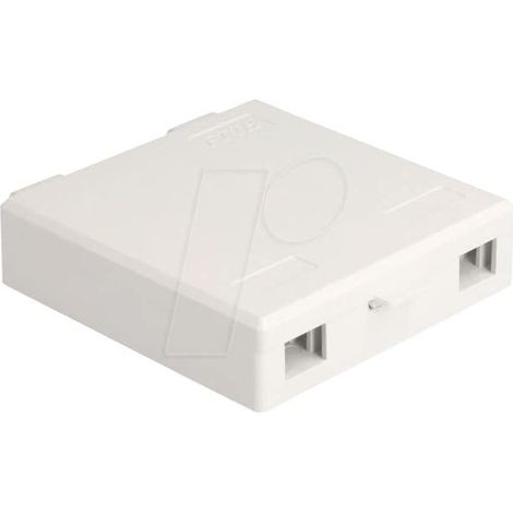 BOÎTE DE RACCORDEMENT LWL POUR 2 X SC SIMPLEX OU LC DUPLEX BLANC 87139