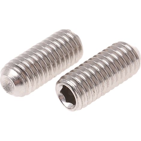 Vis sans tête, M5 x 12mm, tête Jeu de douilles hexagonales, en Acier Inoxydable Vis sans tête A4 316 ( Prix pour Sachet de 50 )