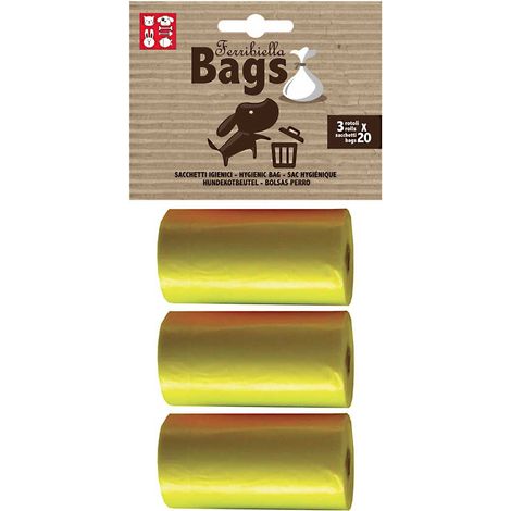 Bleu - Sacs hygiéniques de rechange pour chiens en paquets de trois rouleaux