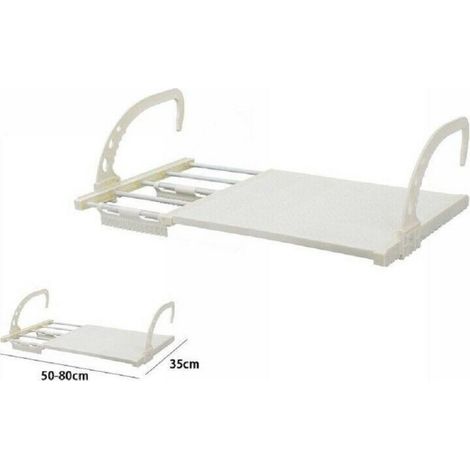 BALKONWÄSCHESTÄNDER VERSTELLBAR FENSTERBRETT WÄSCHESTÄNDER 50-80CM 70517