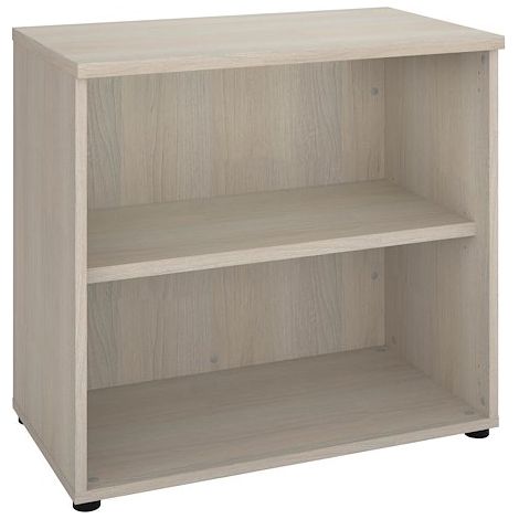 Bibliothèque hauteur bureau ARCH H 75 x L 80 cm - chêne gris - Maxiburo