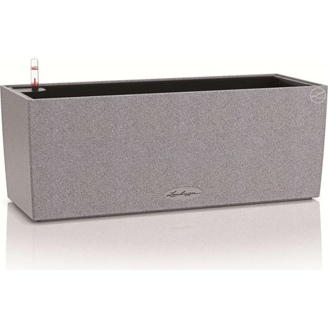 Jardiniere - Balconera stone 50 - Kit complet - Gris pierre - 8 L - LECHUZA (1/5)