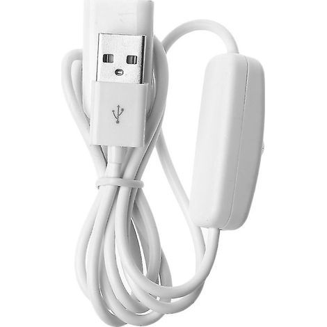 USB 2.0-Verlängerungskabel (Stecker auf Buchse) mit Ein-/Ausschalter für PC und Laptop (1/4)