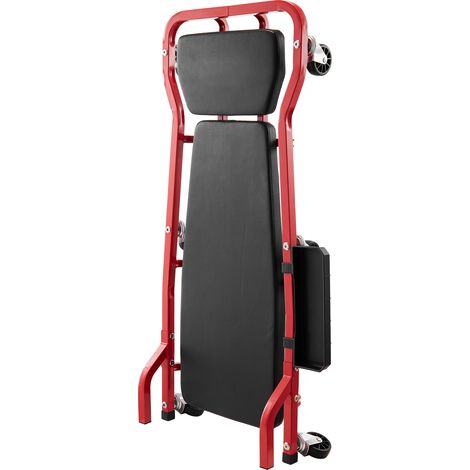 Mophorn Garage per meccanici Creeper, 1118mm, capacità 136,1kg Carrello mobile per auto con 6 ruote, poggiatesta ammortizzato regolabile,vassoio portautensili,telaio in acciaio resistente per garage (1/5)