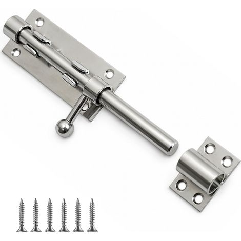 Loquet Inox 201, Verrou Coulissant Porte Intérieur Extérieur (1/5)