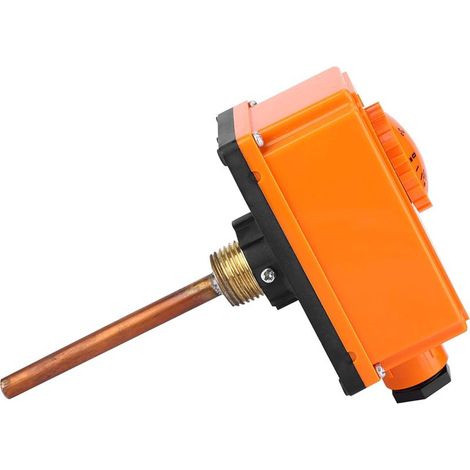 Thermostat d'eau chaude, thermostat d'eau chaude à 90 °C, démarrage à haute température, filetage extérieur G1/2, tube de contrôle de température Aquastat pour eau chaude (1/5)