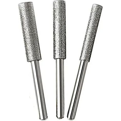 Kettensägenschärfer, 3-teilig, 4–5,5 mm diamantbeschichteter Zylinderschneider, Schnitz- und Schleifwerkzeuge – Crezuo
