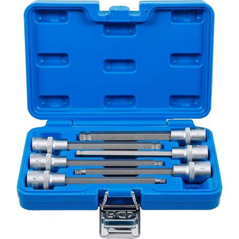 Jeu de Douilles et Embouts 12,5 mm (1/2\) - Six Pans Intérieurs Tête Sphérique 5-12 mm - 6 pcs - Polyvalence et Précis - D-Work