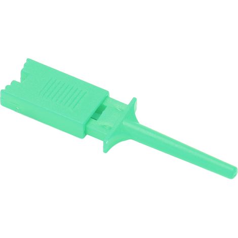 Lot de 20 Pinces Crocodile Test Cuivre Pur, Crochets Plats Élastiques pour Circuits, Fixation Précise, Accessoires de Remplacement Vert (1/5)
