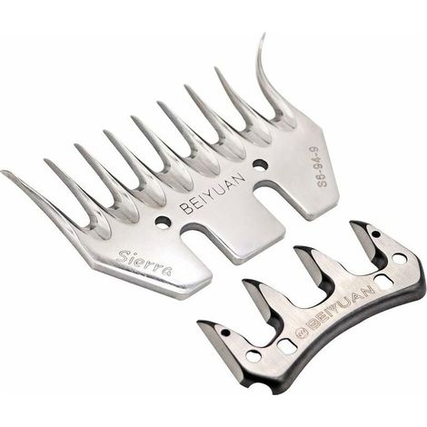 Sheep Shearer, Stainless Steel Sheep Shearer, Electric Wool Shears, Goat Shearer (9 Teeth Scimitar) (1/5)