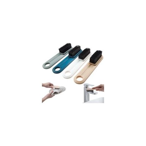 Set mit 4 Wäschebürsten, multifunktionale Scheuerbürsten mit Griffen, zum Reinigen von Kleidung, Schuhen, Fliesen, Küche und Bad - Crezuo (1/4)