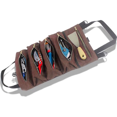 Sacoche de rangement portable en toile pour tournevis et clés, kit d'outils de réparation (1/5)