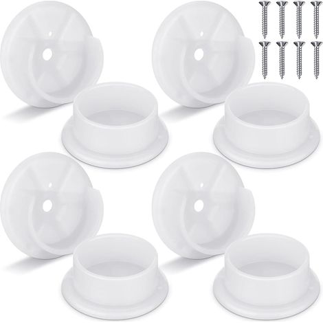 Tapas Y Supports De Tubo Para Armario Soportes Extremo Varilla (1/5)