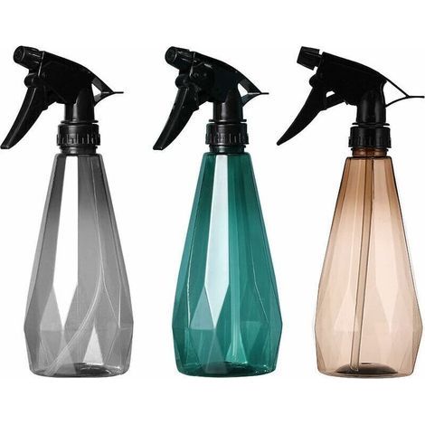 3 Pieces Flacons Pulvérisateur Flacon Spray Vide 500ml Pompe à Gâchette en Plastique Bouteille Vide Rechargeable avec Buse Réglable Bouteille en Transparente pour Voyager Beauté Propre Jardin (1/4)