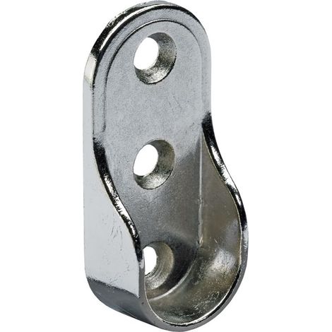 Hettich Schrankrohrlager für ovale Schrankrohre Ø15/30 mm Ø 15/22 mm weiß Möbelbeschläge