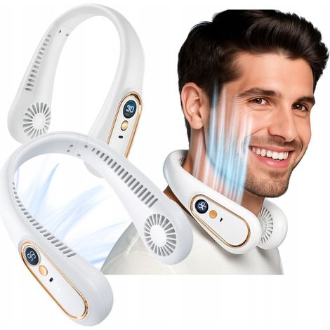 Ventilateur de cou portable USB à 5 vitesses avec LED (1/5)