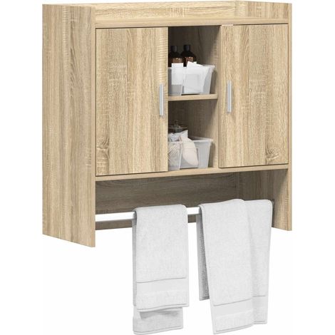 Étagère de rangement murale - Bibliothèque Chêne Sonoma 80 x 36 x 80 cm (1/5)