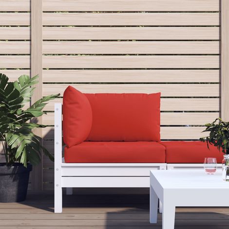 Lot de 3 Coussins de palette,Coussins Siège Dossier de Chaise rouge tissu oxford -AD56731 (1/5)