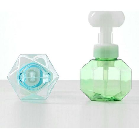 Distributeur de savon en forme de fleur, distributeur de savon en forme de fleur de 300 ml, pompe à mousse, bouilloire rechargeable de voyage de couleur claire, outil de décoration de salle de bain-ro (1/5)