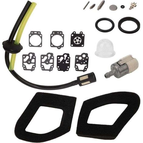 Kit de filtre à air de carburateur Accessoires d'outils de jardin Filtre de carburateur pour tondeuse à gazon GX35 GX25 HHB25 HHH25 K20 WY avec filtre à carburant (1/4)