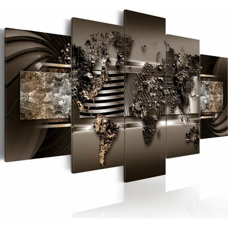 Tableau monde du cuivre - 200 x 100 cm (1/4)
