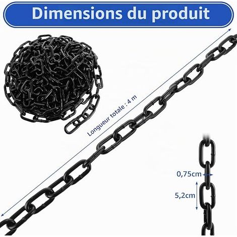 Chain Carbon Steel Chain Chain Chair Security Chain for Hanging Fences (1/4)