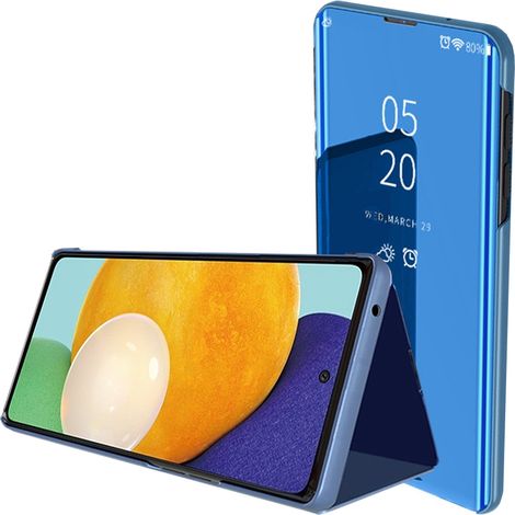 Étui Clear View pour Samsung Galaxy A24 4G avec rabat bleu (1/5)