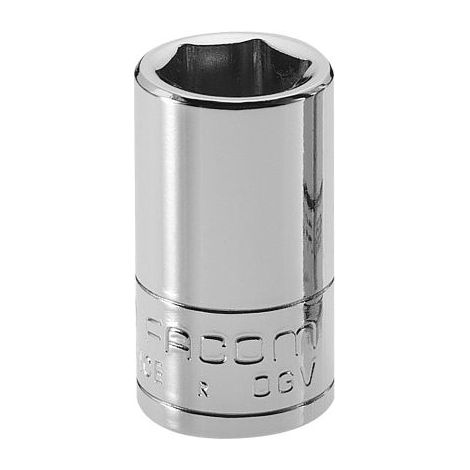Facom – Douille hexagonale 12mm – Entraînement carré 1/4'' – Longueur 22mm – Finition poli pour usage intensif (1/9)