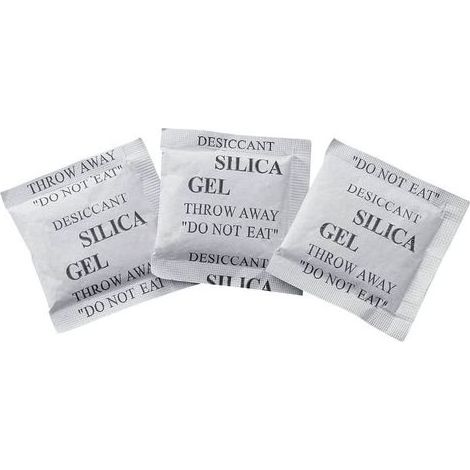 Lot de 250 sachets absorbeurs d'humidité gel de silice 10 g, déshydratant anti-humidité pour stockage